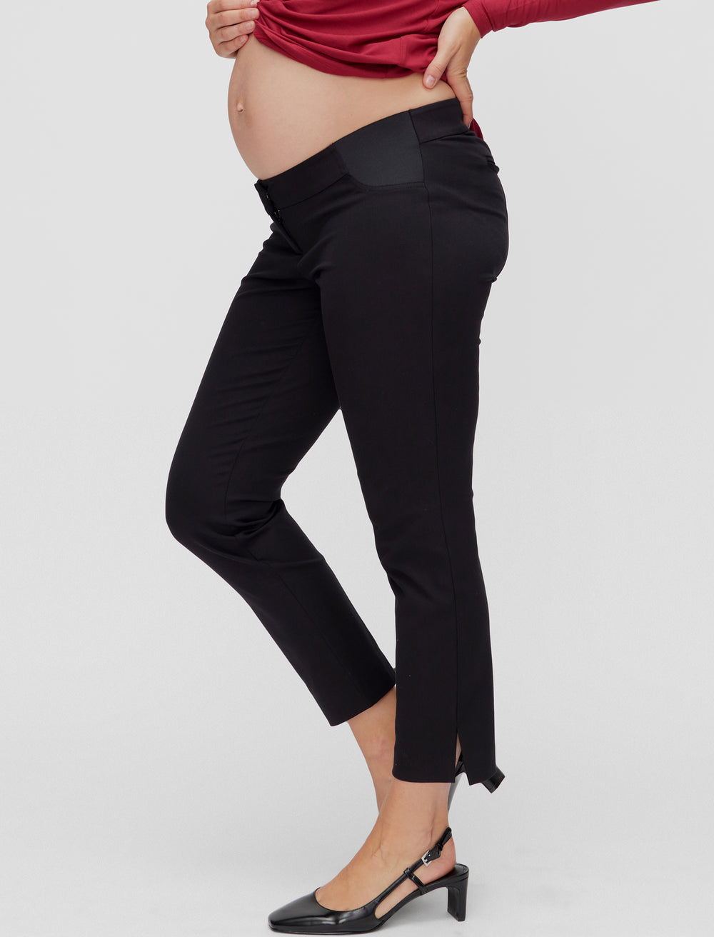 Maternity Side-Panel Pixie Ankle Pants