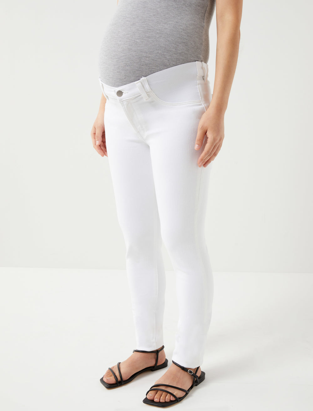J Brand Side Panel Mama J Super Skinny Maternity Jeans - A Pea In the Pod