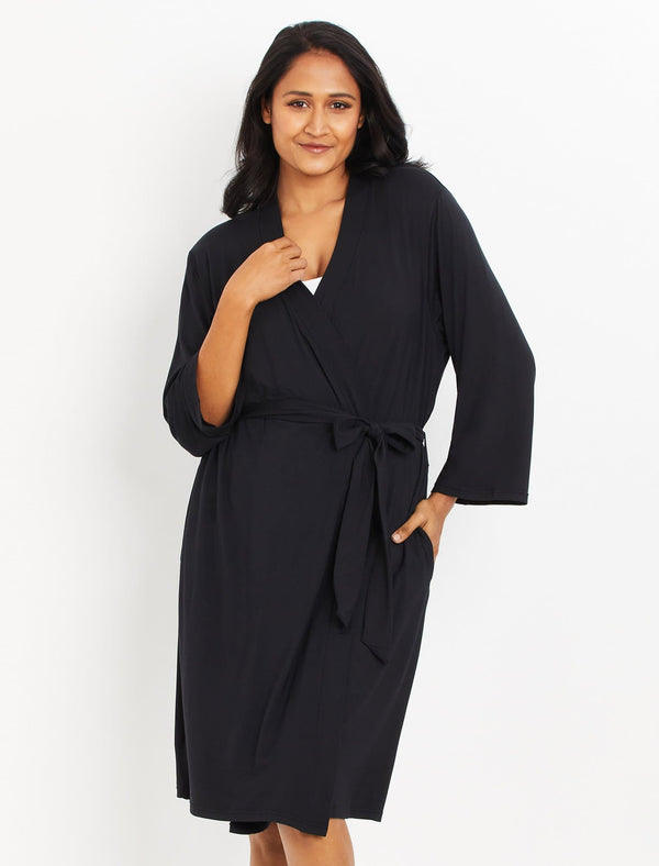 Magnetic Me Onyx Women's Modal Robe - A Pea In the Pod