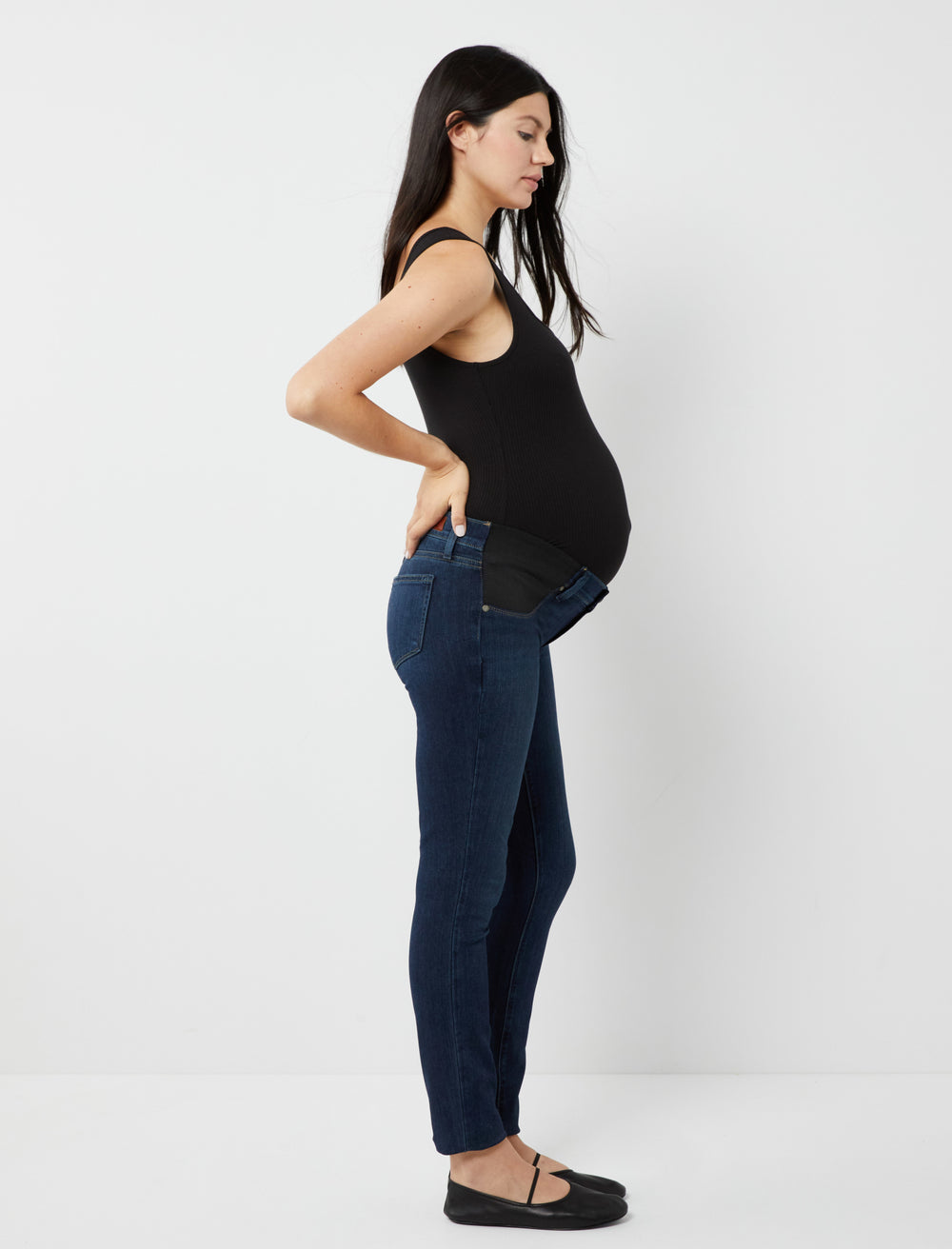 Paige Side Panel Verdugo Ultra Skinny Maternity Jeans