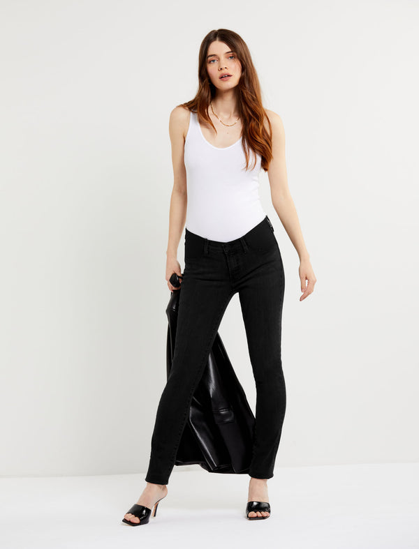 J Brand Side Panel Mama J Super Skinny Velvet Maternity Pants - A Pea In  the Pod