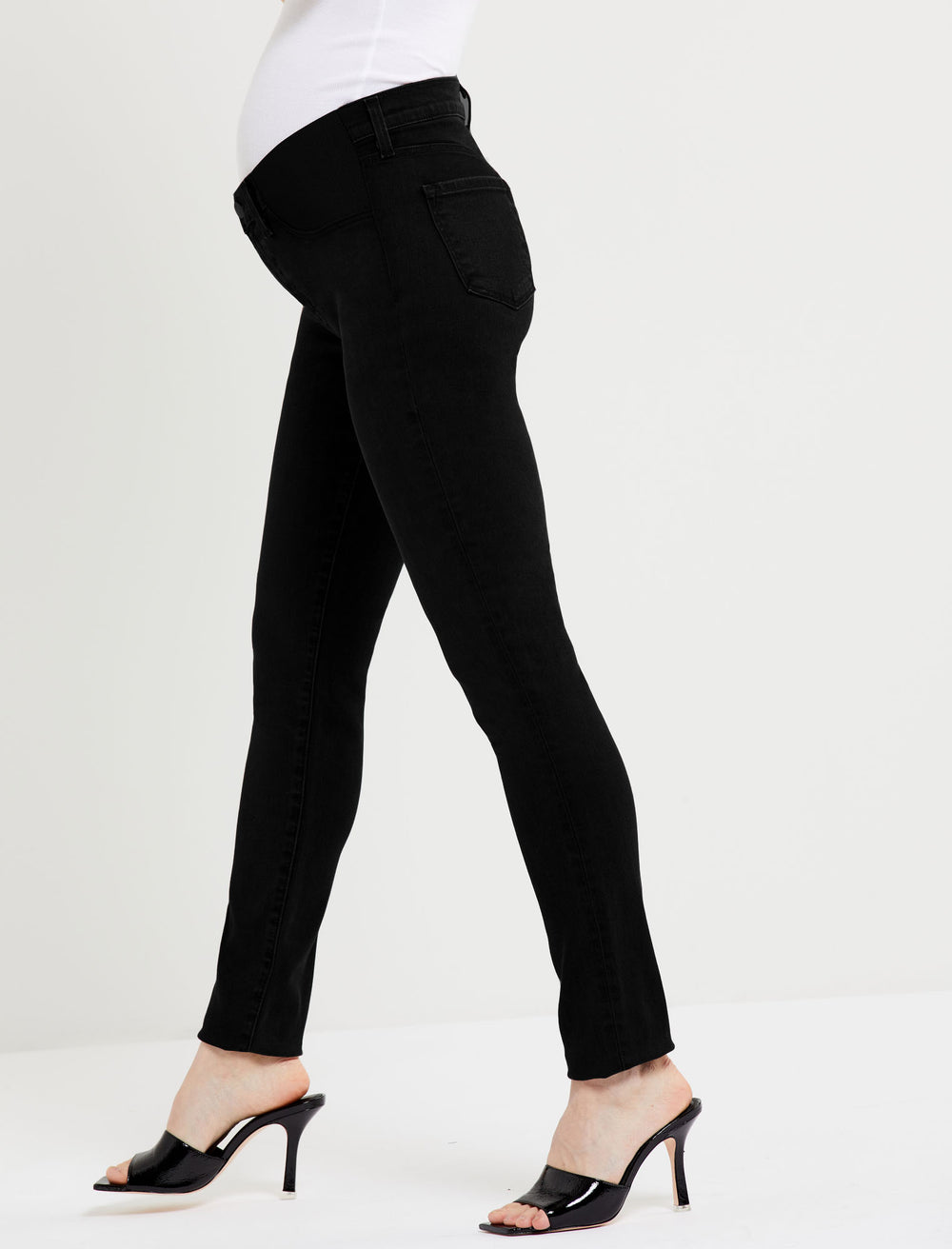 J Brand Side Panel Mama J Super Skinny Velvet Maternity Pants - A Pea In  the Pod