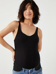 Luxe Rib Knit Maternity Tank Top - A Pea In the Pod