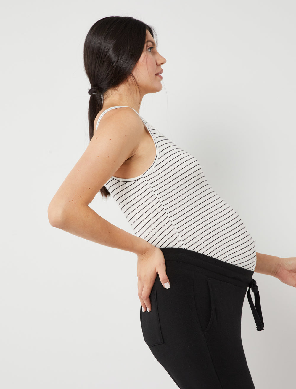 Luxe Rib Knit Maternity Tank Top - A Pea In the Pod