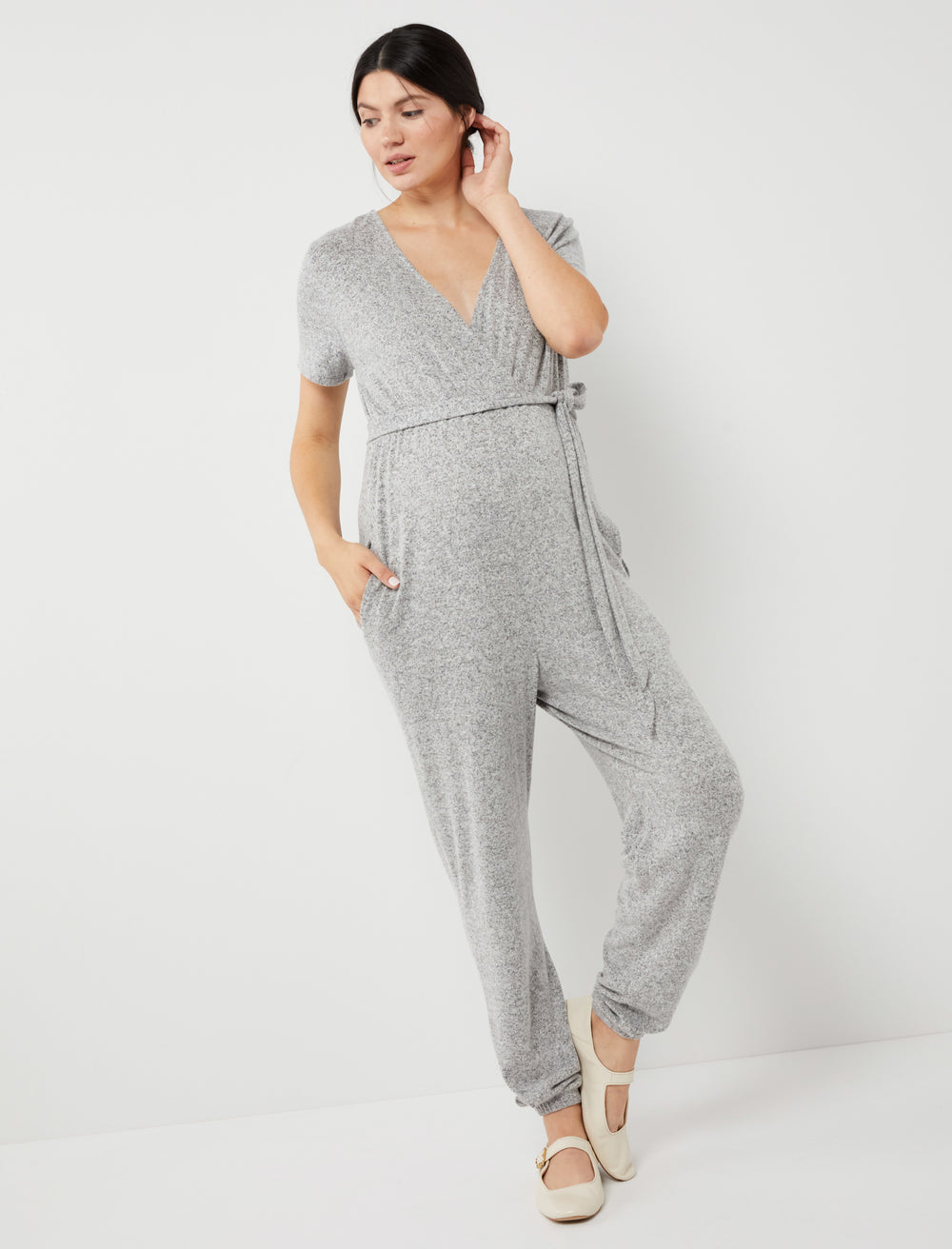 Supersoft Wrap-Front Jumpsuit