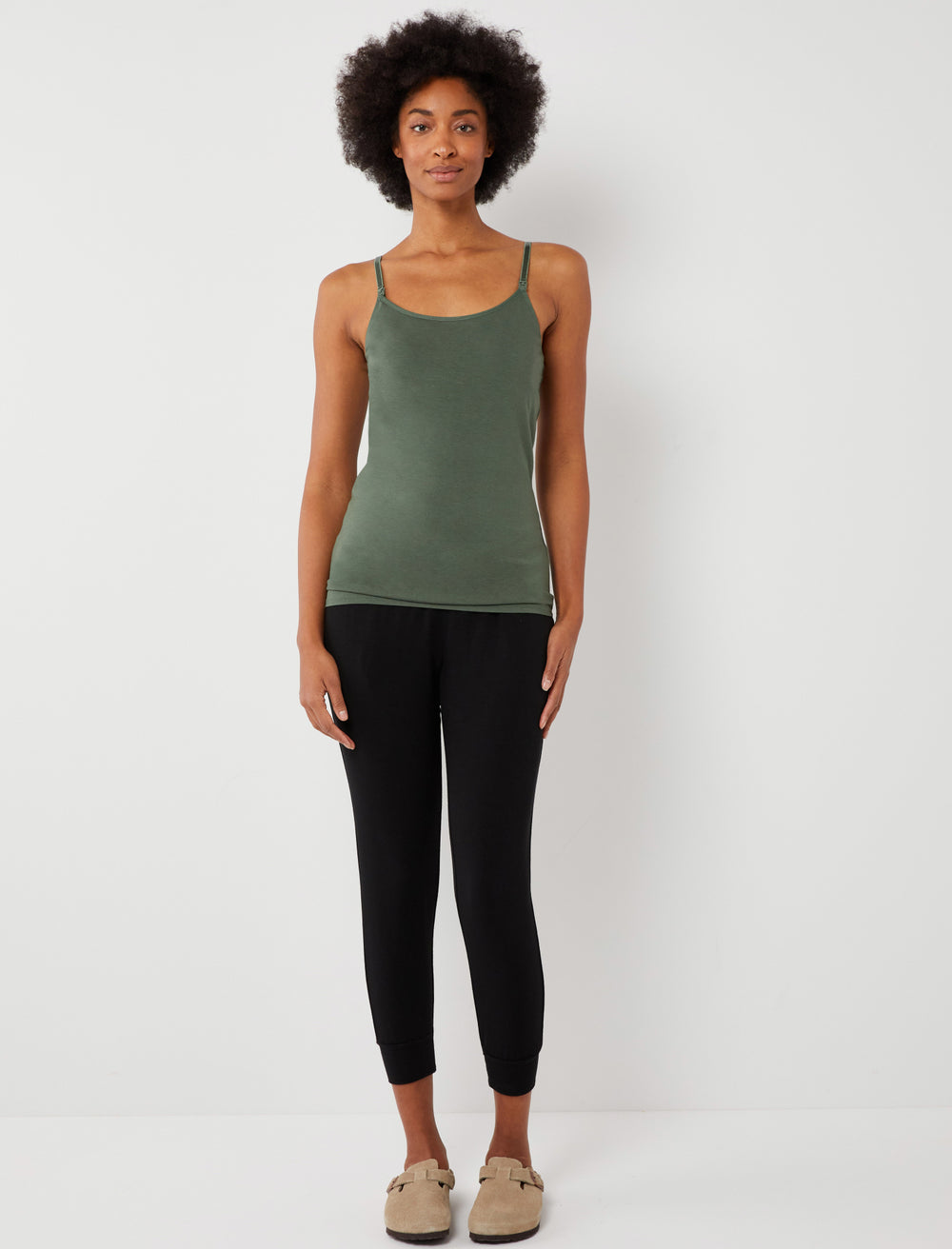 luxe clip down nursing cami