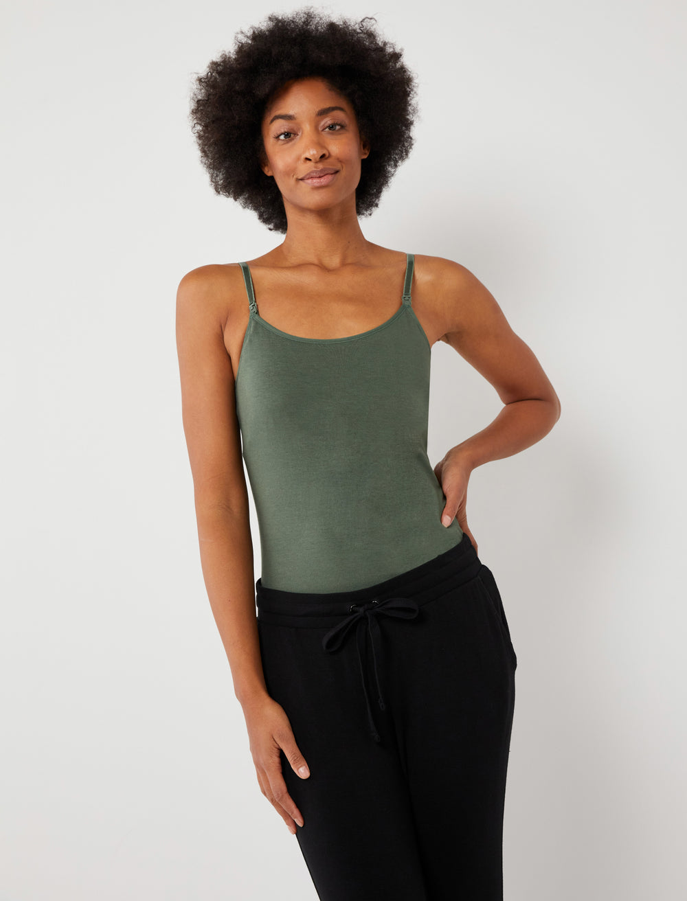 Nursing Sleeveless Floral Print Cami Top
