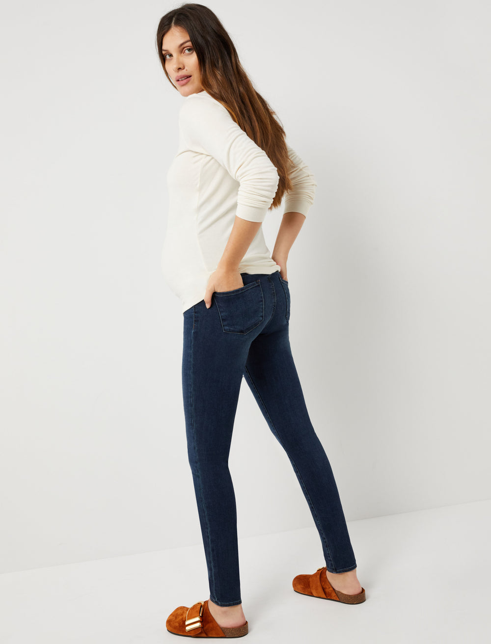 Articles Of Society Secret Fit Belly Mya Skinny Maternity Jeans - A Pea ...