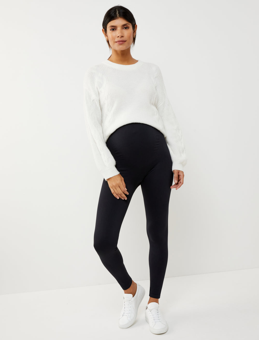 brrr°® Triple Chill Cooling Seamless Maternity Leggings - A Pea In