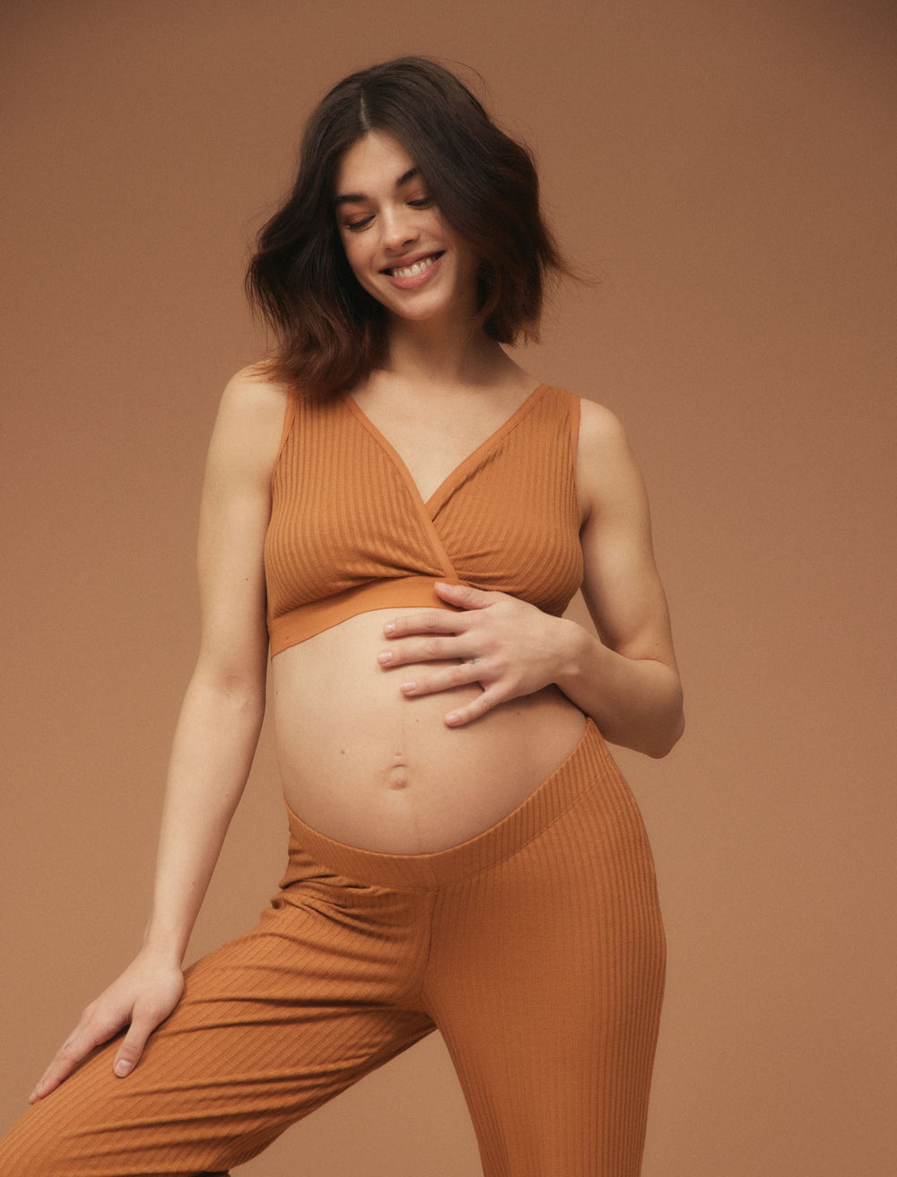 Maternity & Nursing Ribbed Bralette